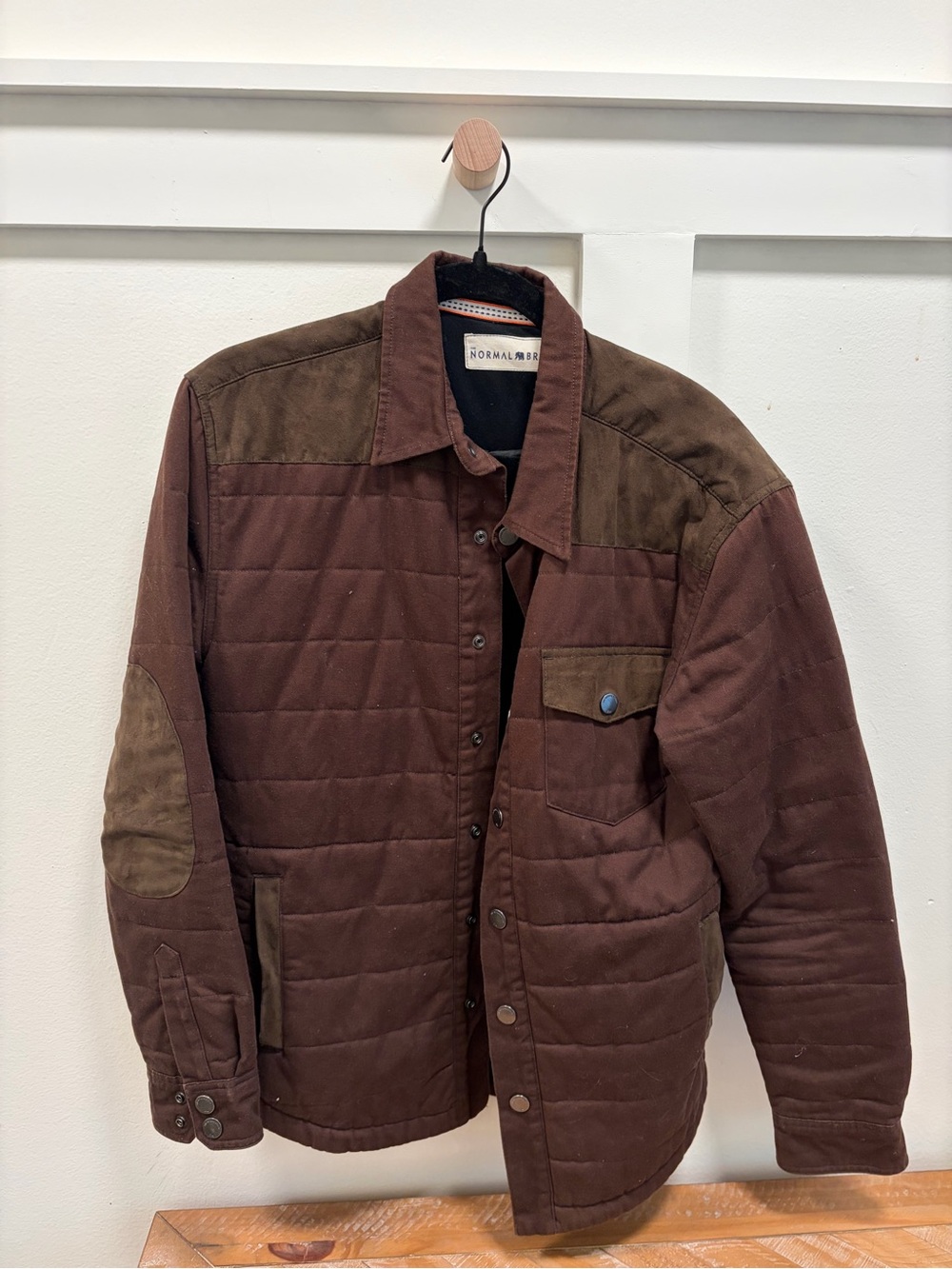 The Normal Brand Brown Quilted Performance Jacket